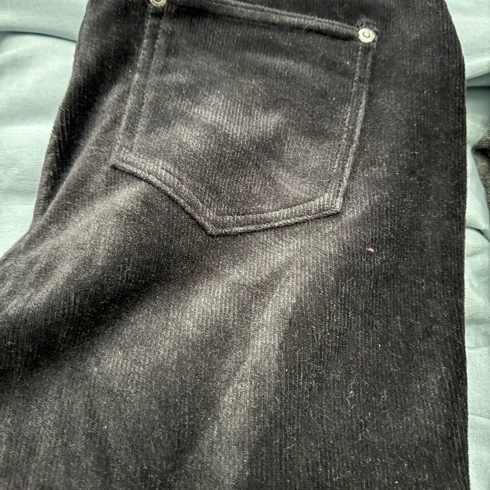 Black corduroy legging